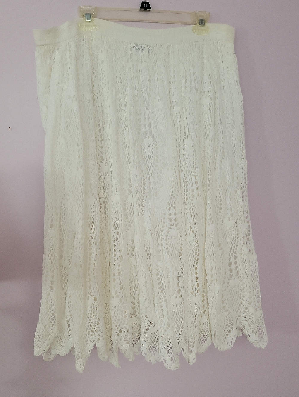 White Crochet Skirt
